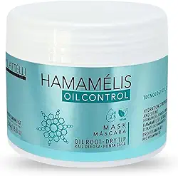 Máscara Hidratante Hamamélis Oil Control 250g - Plattélli Profissional Para raiz oleosa e pontas secas