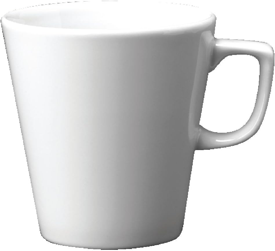 Plain Whiteware Cafe Latte Mug