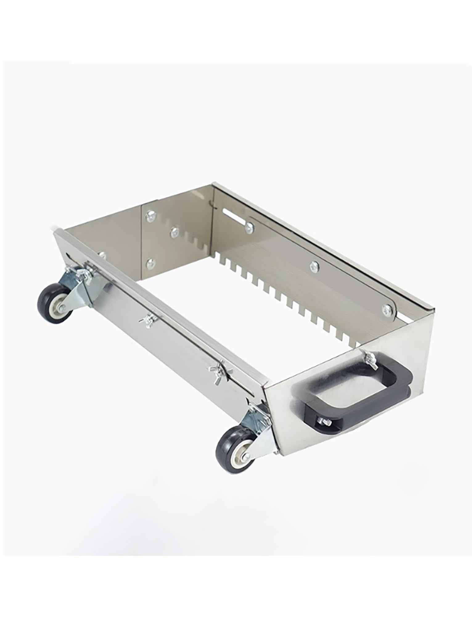 Llana dentada ajustable con ruedas - Nivelador de azulejos de 300-800 mm for peine de mortero, nivelador de arena plano de caja cuadrada, herramienta for pavimentación, alicatado y renovación(80cm)