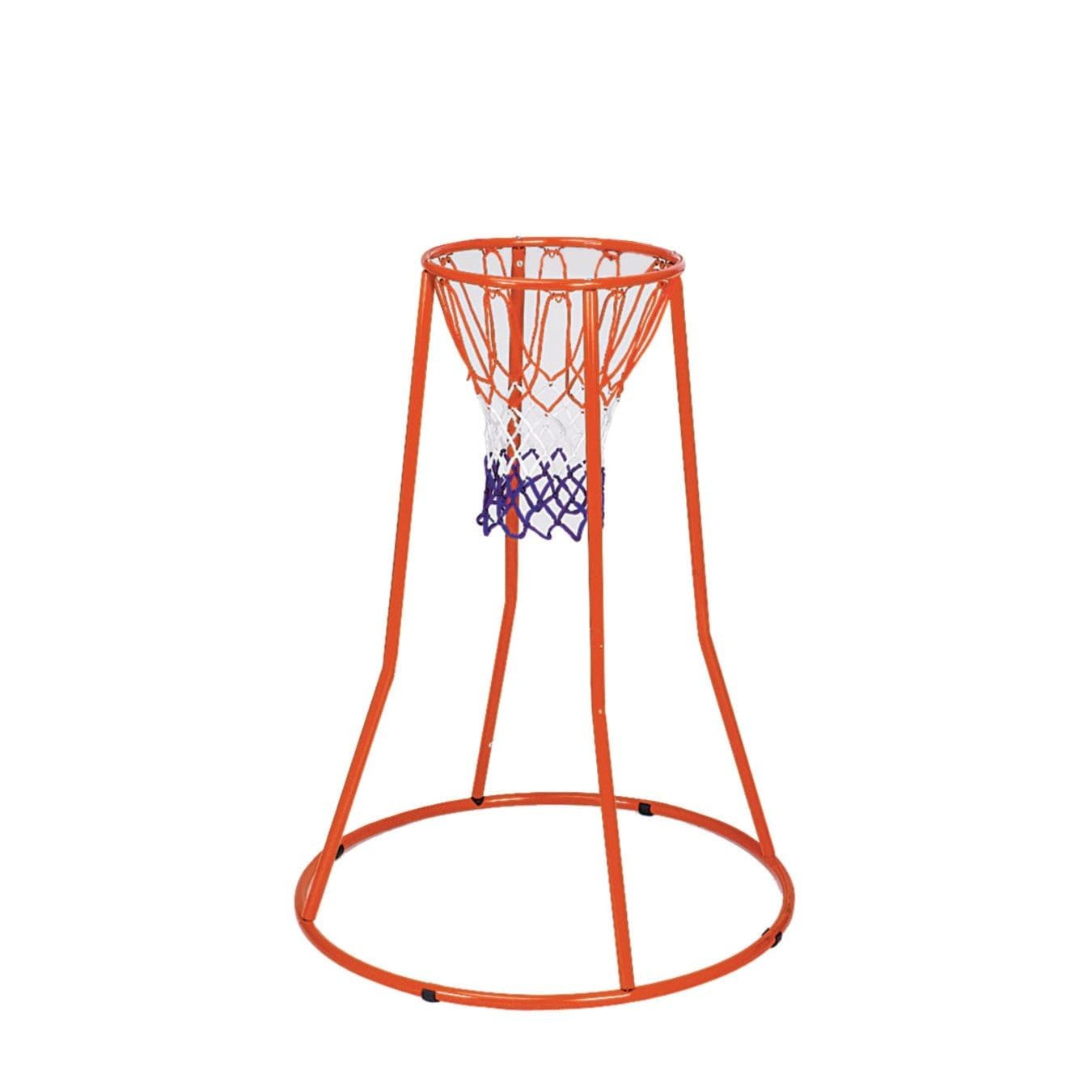 S&S Worldwide Mini Basketball Goal. 4' High Steel System with Official Sized 18" Diameter Goal with Red, White & Blue Net. Great for Kids, Seated Players and Scooter Basketball.