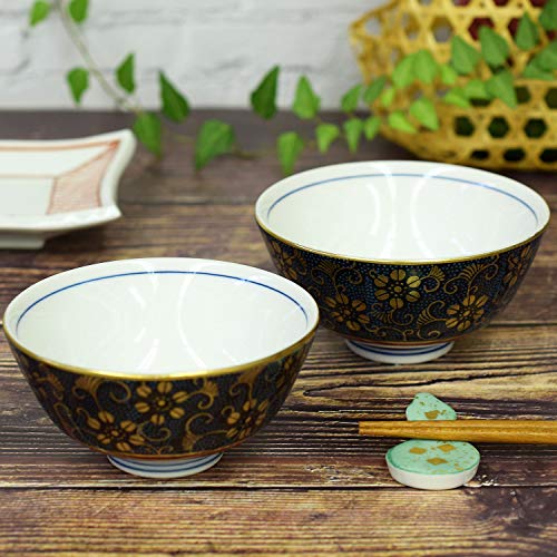 和座の蔵 ペア ご飯茶碗 おしゃれ 和食器 九谷焼 夫婦茶碗 青粒鉄仙 陶器 高級 ブランド 食器 日本製 結婚祝い プレゼント 還暦祝い 古希祝い 喜寿祝い 米寿祝い ギフト