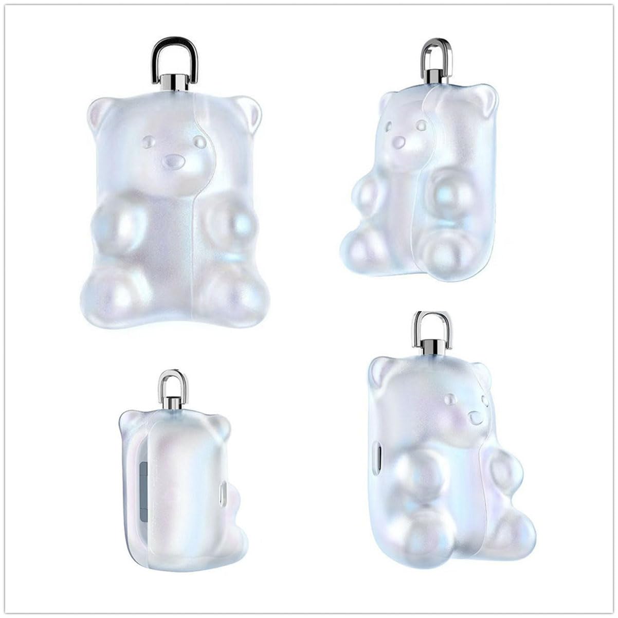 AirPods本体 ホワイト クマデザインケース airpods pro ケース 韓国 第3世代 第2世代 TPU シロクマ くま