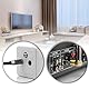 deleyCON 1,5m 4K TV Antennenkabel Koaxialkabel - 4K Ultra-HD Full HD HDTV - 1x IEC-Stecker 90° Gewinkelt zu IEC-Buchse Gerade - TV Radio DVB-T2 Metallstecker - Schwarz