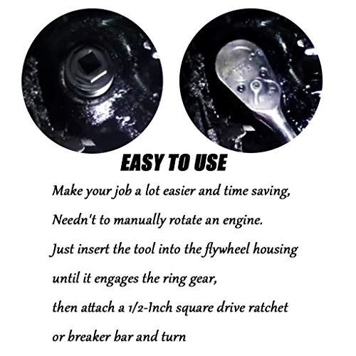 Royalo Engine Barring Socket Crank/Flywheel Turning/Rotating Tool For Volvo Mack Truck All Model 1998-2018 (Set Of 2) #TOP3