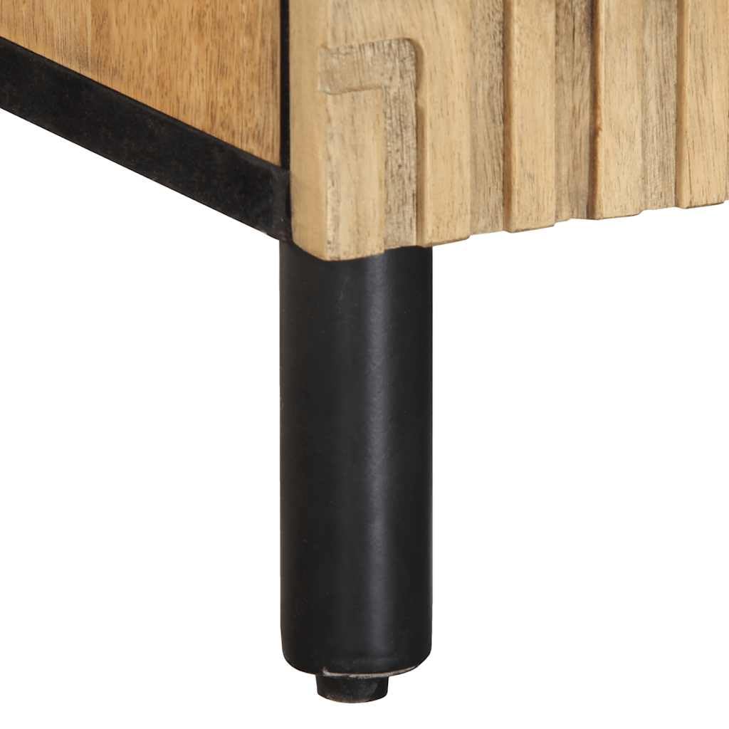 vidaXL Szafka RTV Brązowa 105x33x46 cm Drewno lite Mango