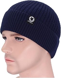 WTfbeusd Men's hats Men's winter beanie hats Winter hats men's hats Winter knitted hats, ladies hats, men's masks, solid hats (Colour Name : 4, Size Name : One size)
