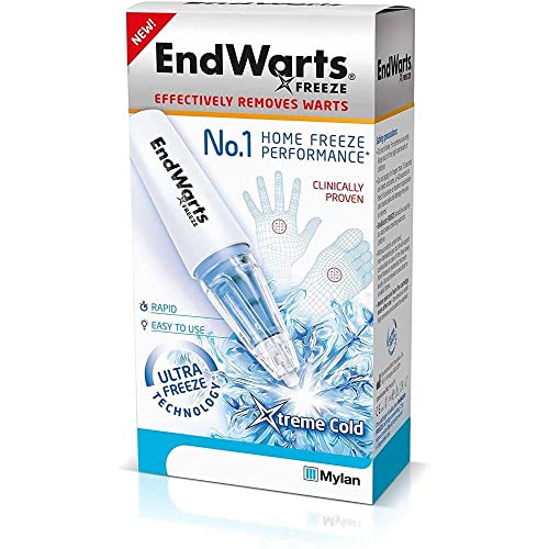 EndWarts® FREEZE con Óxido Nitroso - Eliminación de verrugas y papilomas del pie – Crioterapia de uso en casa - 7,5g
