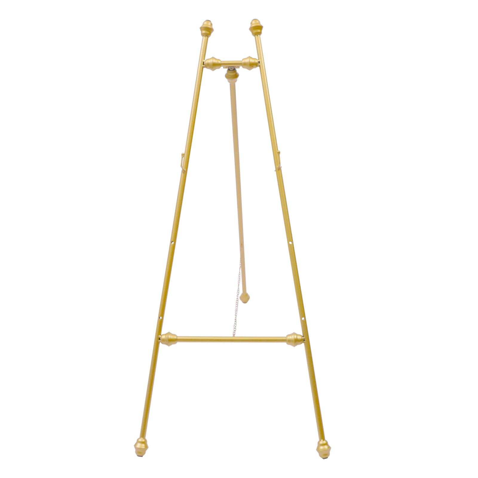 Caballete de metal ajustable de 46.5 pulgadas de alto para exhibiciones de boda, escaparate de arte Detive, caballete portátil con Hoo, ideal para eventos y fiestas