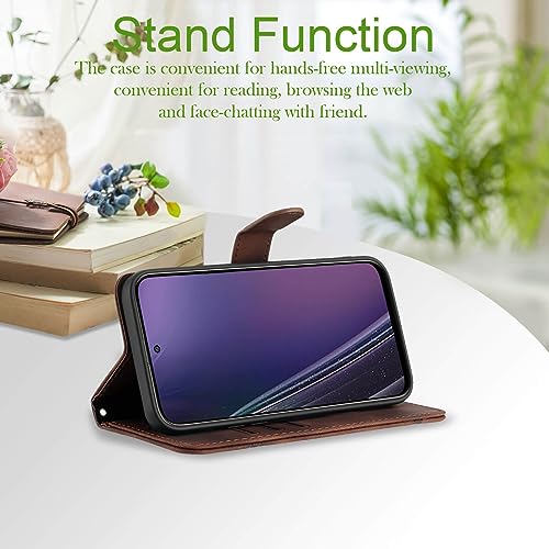 Image of for Moto G Stylus 5G Phone Case 2023 Wallet,Card Holder Protector Leather Kick-Stand,Wrist Strap,Magnetic Closure,Shockproof Protective Flip Cases Cover for Moto G Stylus 5G 2023 (Brown)