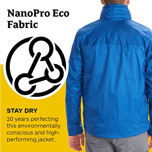 MARMOT Men's PreCip Eco Lightweight & Waterproof Rain Jacket, Dark Azure, 2X3
