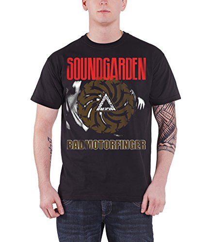 Soundgarden T Shirt Badmotorfinger Band Logo Nouveau Officiel Noir Homme Size XL - Les Beatles, Paul McCartney, John Lennon, RIngo Starr, George Harrison Soundgarden T Shirt Badmotorfinger Band Logo Nouveau Officiel Noir Homme Size XL
