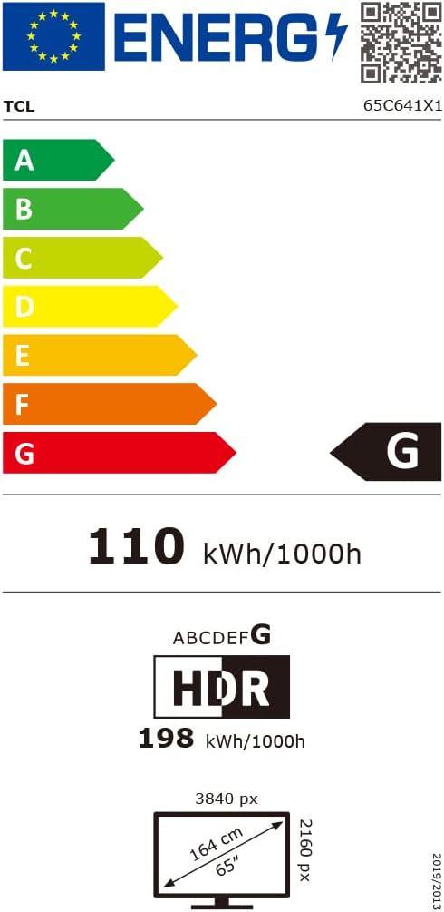 TCL 65C641, TV QLED 65”, 4K Ultra HD, Google TV (Dolby Vision Atmos, Motion clarity, Controllo vocale hands-free, compatibile con Google assistant Alexa) TCL 65C641, TV QLED 65”, 4K Ultra HD, Google TV (Dolby Vision Atmos, Motion clarity, Controllo vocale hands-free, compatibile con Google assistant Alexa)
