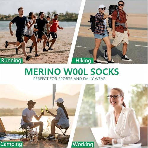 Image of 3 Pairs 90% Merino Wool Ankle Socks, Thin All-Season Casual Soft Breathable for Men Women