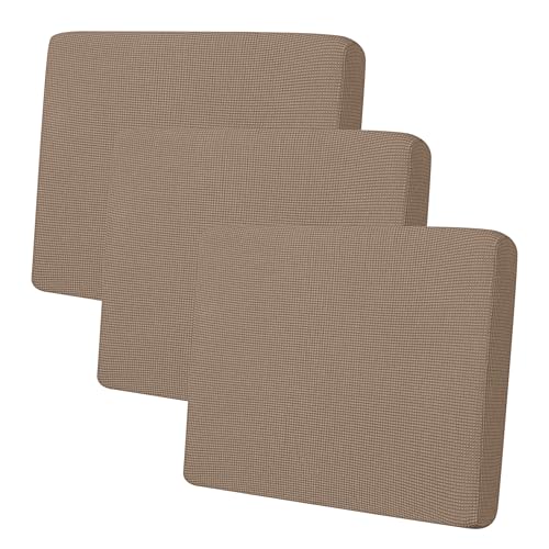 Image of Easy-Going Stretch 3 Pieces Oversized Couch Cushion Cover for Sofa Seat