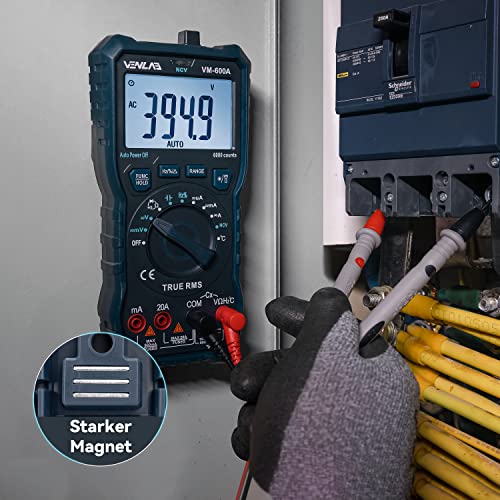 Multimeter mit 6000 Zählungen, True RMS Auto-Ranging Digital,VENLAB Strommessgerät Voltmeter...