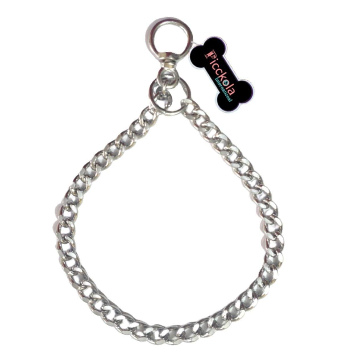Picckola International Chrome Plated Iron Choke Chain for Dogs, Dog Collar Chain (Collar Size 24 Inch, No.8) (B08K3JZN3K) Amazon Price History, Amazon Price Tracker