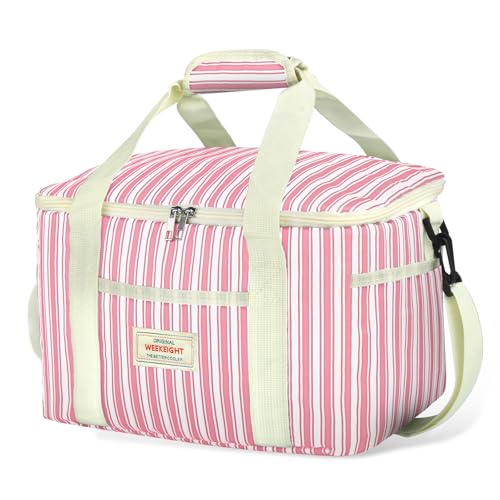 Beautyshow Kühltasche, 15L Faltbar Isoliertasche, Wiederverwendbare Isolierte Lunchtasche, Tragbare Thermotasche mit ver...