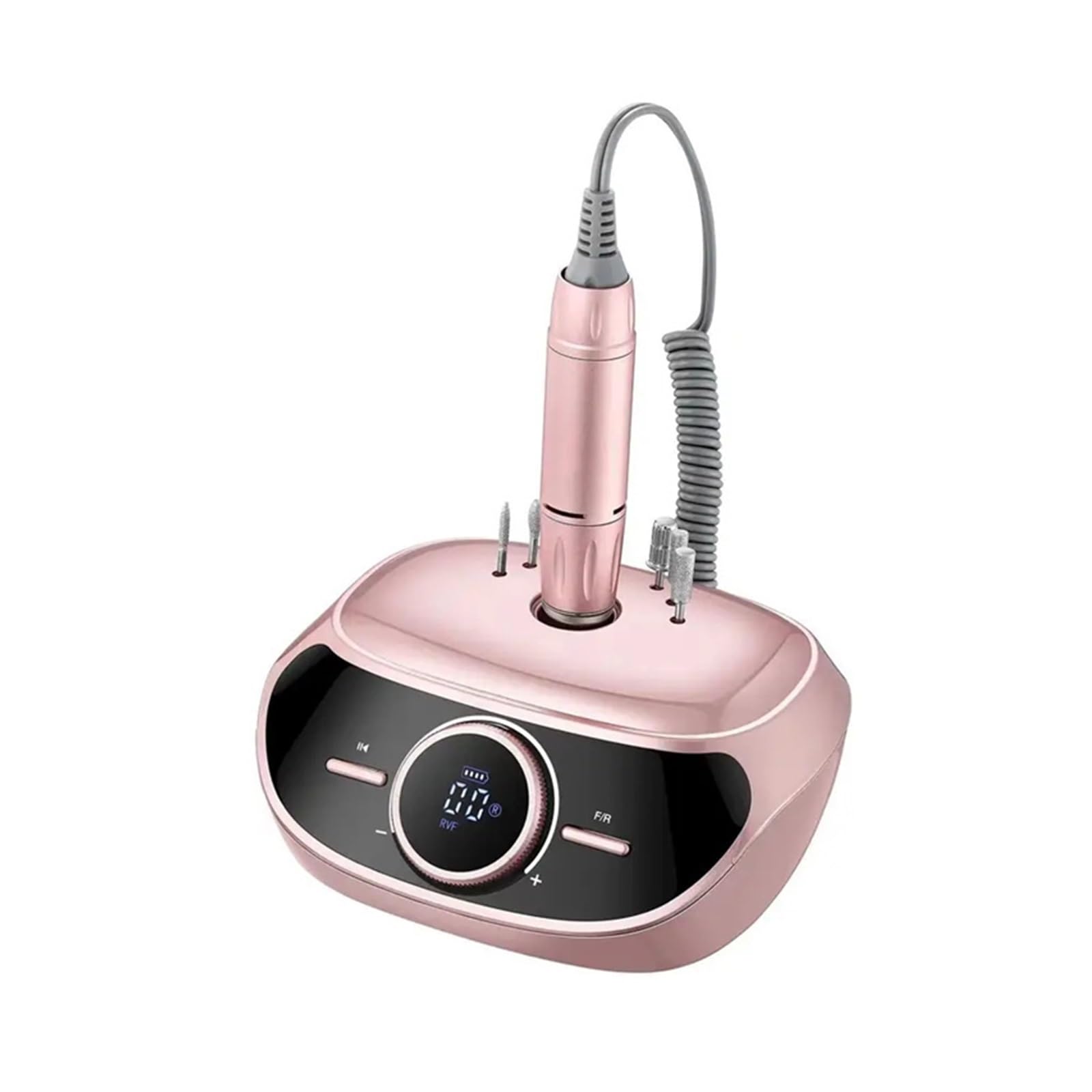 Trapano elettrico professionale per unghie, 35000 giri/min, strumento per salone di bellezza, macchina ricaricabile per manicure e pedicure, a basse vibrazioni (Roze A)