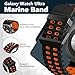 6 Pack Marine Silicone Band for Samsung Galaxy Watch Ultra Bands 47mm Men/Women,Waterproof Soft Sport Strap Compatible with Samsung Watch Ultra Band for Men/Women Breathable Replacement Correa Reloj
