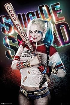 ハーレイ・クイン　フレーム付きBIGポスター Amazon.co.jp: Suicide Squad スーサイド スクワッド ポスター