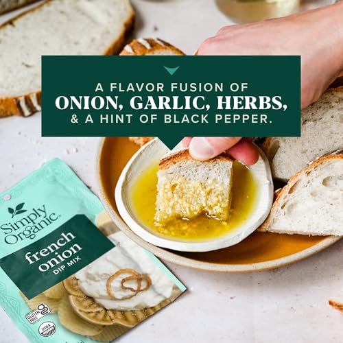 Simply Organic French Onion Dip, Certified Organic, Kosher, Mixes | 1.1 Ounce (Pack of 2) - image 5