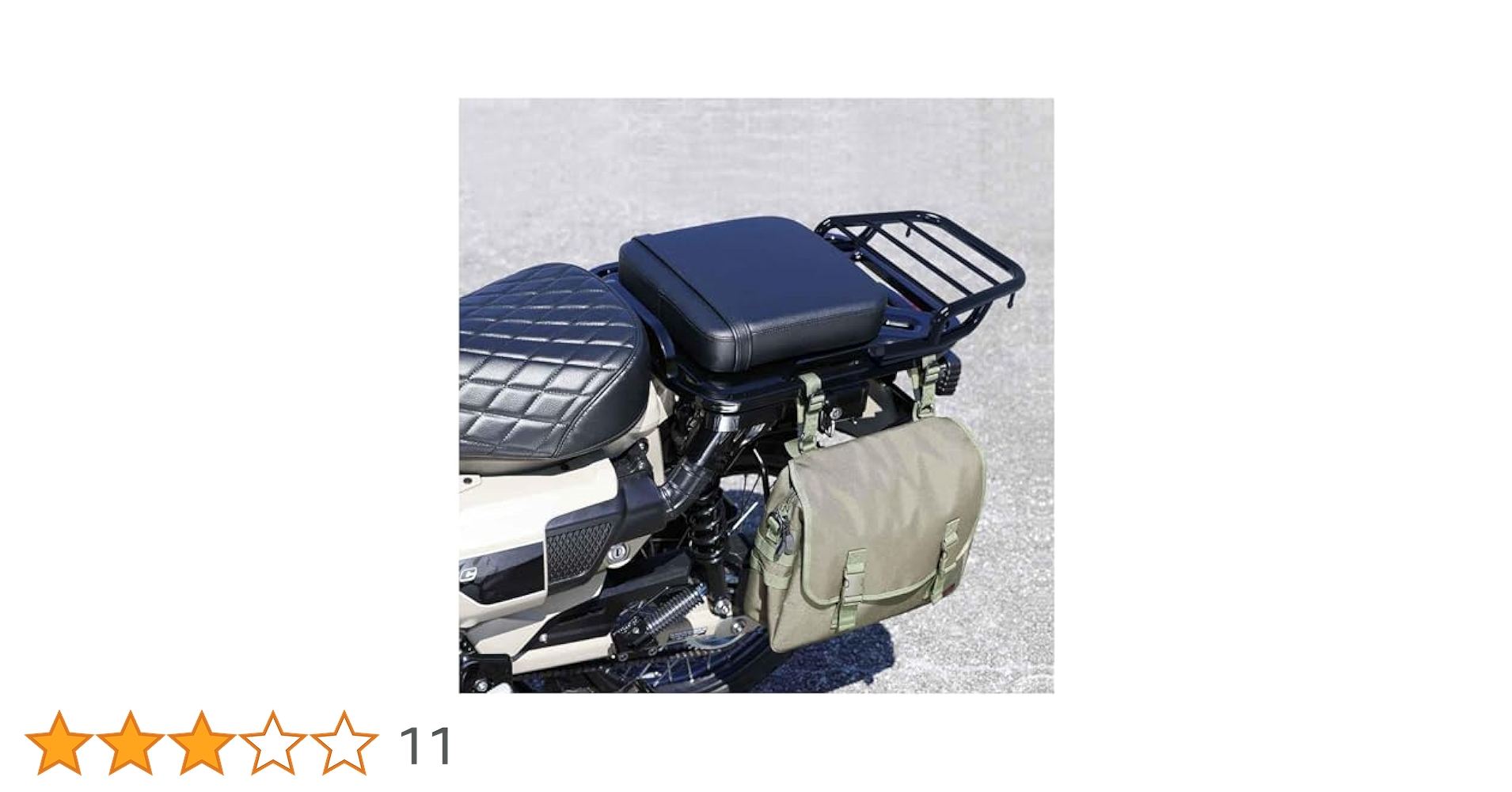 Bruce & Shark CT125 荷台 ブラック Bruce & Shark(ブルース・サメ) バイク用 荷物ラックキャリア