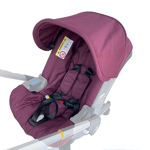 Miniatura 3 de Kit de lavado cambiador, cubierta de toldo para sombrilla, compatible con cochecitos Doona de asiento de automóvil (rojo vino)