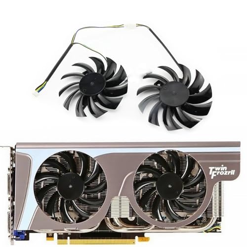Replacement Parts 2PCS/lot 75MM PLD08010S12HH 0.35A Cooler Fan for MSI for GeForce GTX 580/570/560/560Ti/480/465/460 GTX770 Video Card Cooling