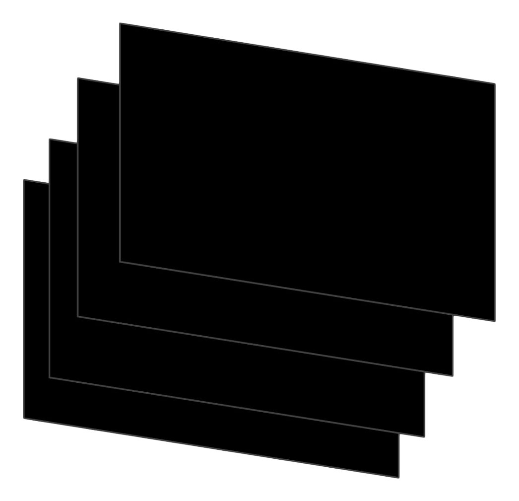 House Of Card Paper Fogli In Formato A3 160 G/mq Colore: Nero