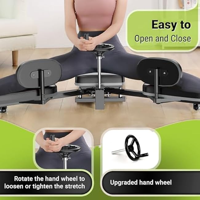 Hip Stretching Machine by Flex Bench ¨C Improve Flexibility,Mobility and Reduce Hip Pain, Leg Stretcher - Flexibility for Yoga,Dance and Gymnastics Thighs,Glutes, Upgraded Model - New Adjustable Seat.