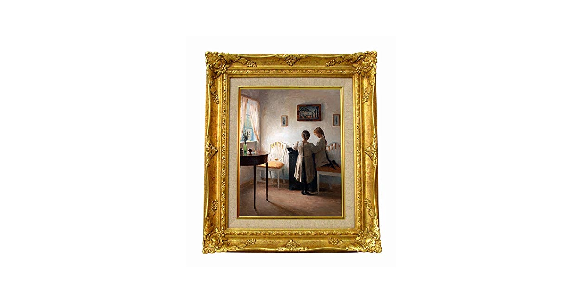 Amazon.co.jp: 世界の名画 ピーダイルステズ Interior with two