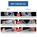 Disposable Shower Caps -100 pcs Waterproof Plastic Shower Caps, Women's Disposable Plastic Clear Shower Caps, Suitable for Hair Care, Spa Salons, Travel, Portable Multi-Purpose Plastic Hair Caps(20") - Image 2