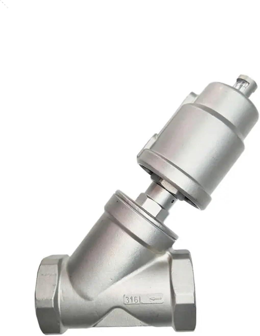1-1/2" Stainless Steel Pneumatic Seat Valve 16bar for Steam Gas Oil Normally Closed(CLOSED_SINGLE ACTING)