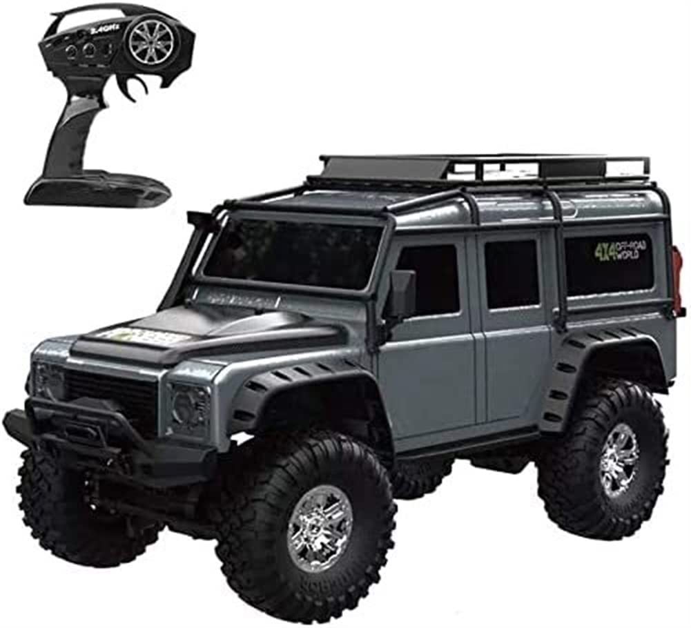 ZFHTAO 4Wd Climbing Car Rc Car 1/10 High Speed Remote Control Car Full-Scale Off-Road Waterproof Vehicle Bigfoot Monster Truck 2.4Ghz Rock Crawler Hobby Grade Rtr Toy for Adult and Boys/a/3Battery Pac