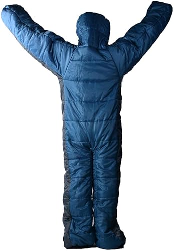 Miniatura 2 de Wing Enterprises - Saco de dormir para adultos, para acampar, de pie, para 3 estaciones, ropa de dormir de cuerpo completo para viajes al aire
