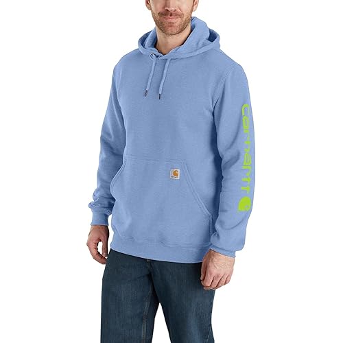 Carhartt Men's Loose Fit Midweight Logo Sleeve Graphic Sweatshirt