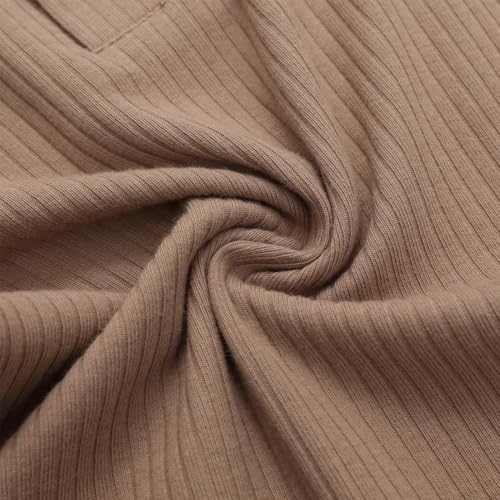 Baby Boy Ribbed Bodysuit Long Sleeve Solid Romper Newborn One Piece Outfits Unisex Ribbed Clothes,0-18 Months3