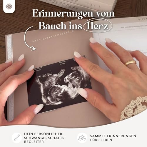 Lebenskompass® Schwangerschaftstagebuch "GLÜCK" Schwangerschaftsbuch für Erinnerungen… – Ansicht 2
