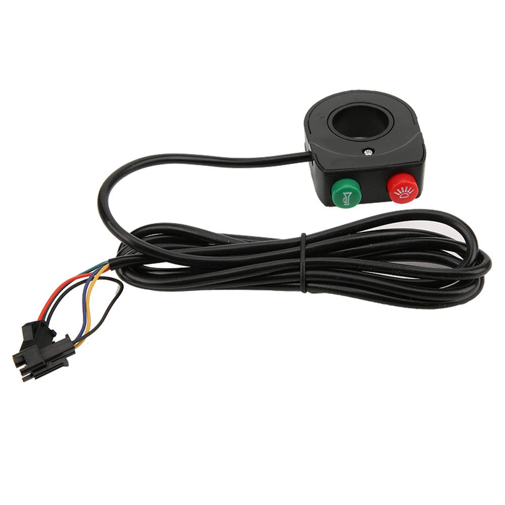 Interruttore Luce Ciclismo , Interruttore Luce Clacson Manubrio da 22 , 5 Mm , Interruttore Manubrio Faro Clacson Universale per Moto Scooter
