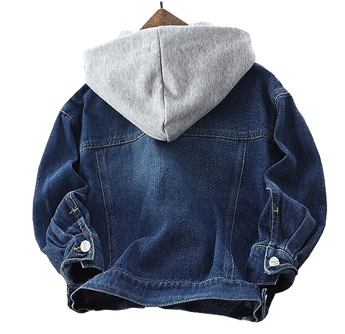 ABALACOCO Boys Basic Coats Denim Jacket Button Down Jeans Jacket Top Jeans Casual Outerwear 5-14T3
