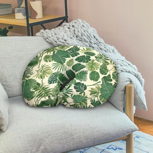 Image of Monstera Baby Nursing Pillow Cover for Bottle Feeding, Soft Breastfeeding Pillow Slipcover Easy to Clean Breathable Pillow Cover for Infant Snug