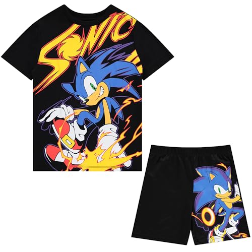 Image of SEGA Boys' Sonic the Hedgehog Boys 4-20 Jumbo Print Tee & Mesh Short 2pc Set