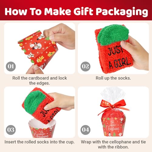 Image of HAPPYPOP Christmas Socks for Men Women - Christmas Gifts Stocking Stuffers for Teens Animals