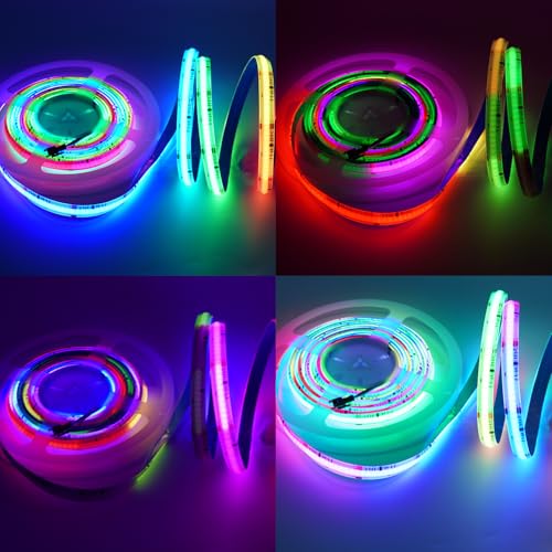 Tira LED RGB IC Smart COB direccionable 24V 720 LEDs/m miniatura 5