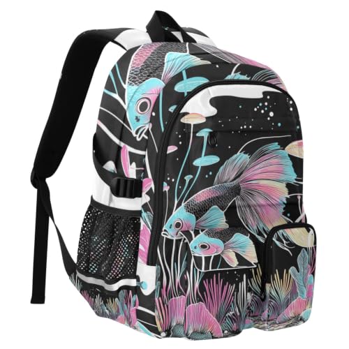 Mochila de viaje de estética artística ideal para escapadas de fin de semana y campus universitario 2