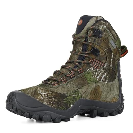 XPETI Womens Thermator Hiking Boots High-Traction Grip Trekking Camping Trail Boot Camouflage 9