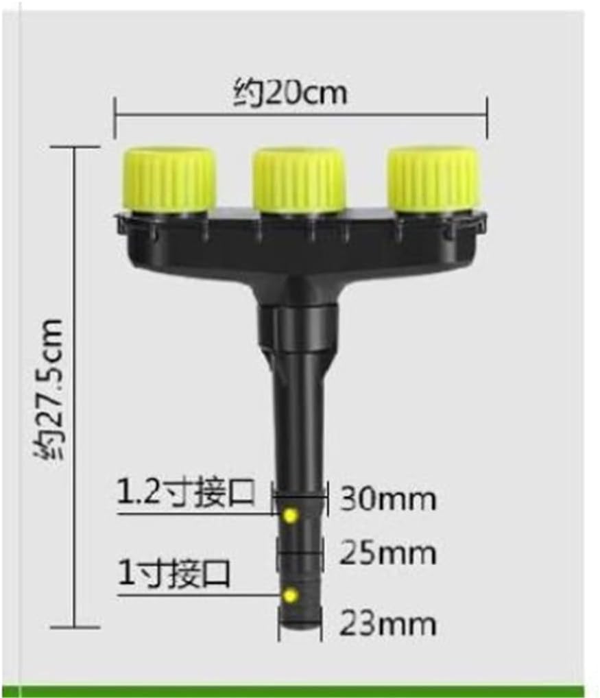 3 Heads Sprinkler Adapter Garden Sprinklers Watering Grass Lawn Rotary Nozzle Rotating Water Sprinkler System Garden Supplies