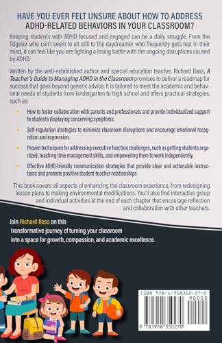 A Teacher's Guide to Managing ADHD in the Classroom: Teaching Success from Kindergarten to High School (Inclusive Teaching) - Image 2
