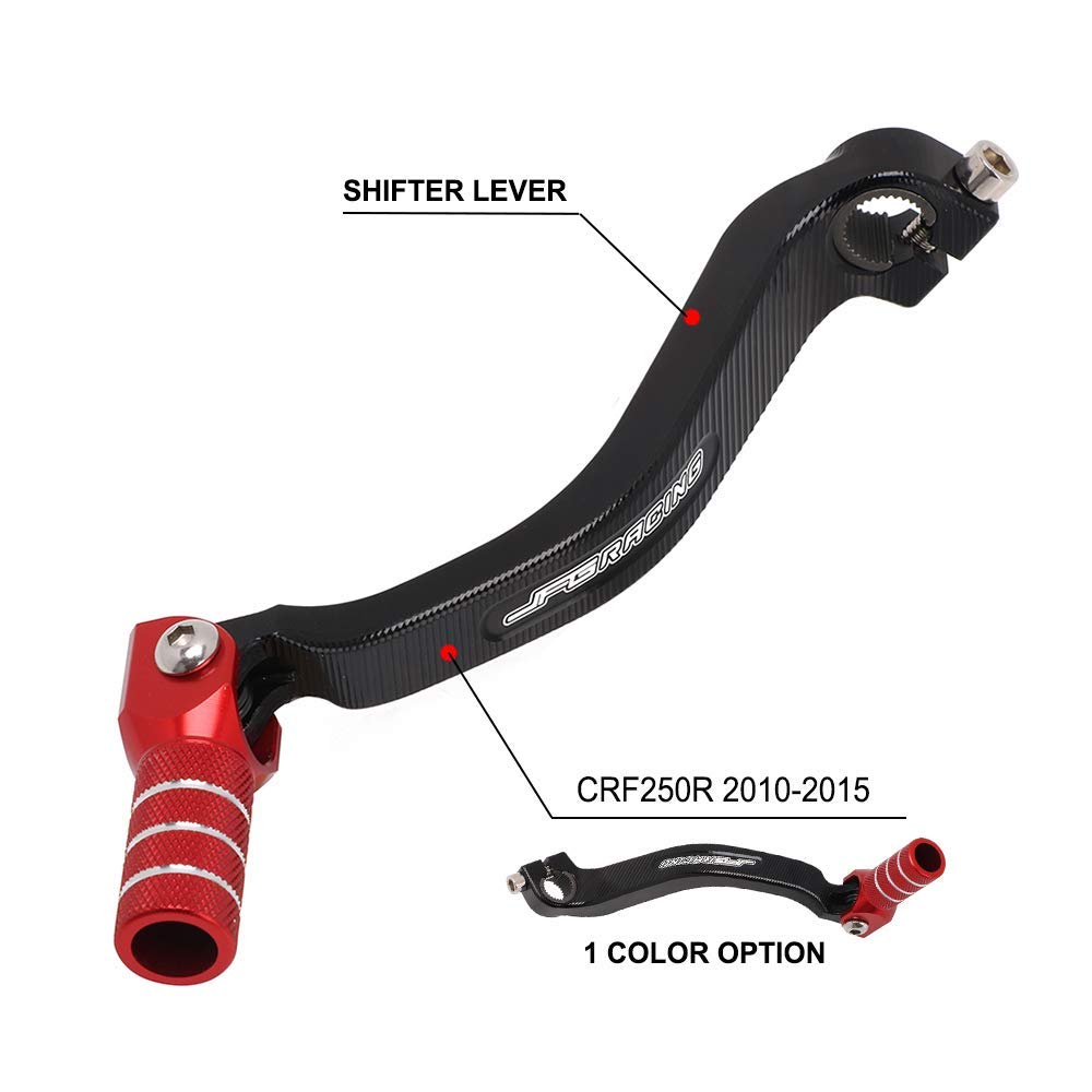 AnXin Pedale del cambio CNC per moto CRF250R 2010-2015, rosso