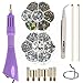 Hotfix Applicator Hot Fix Rhinestone Applicator Wand Setter Tool Kit with 7 Different Sizes Tips and Support Stand, Tweezers & 2 Pencils and 1Pack Hot-Fix Crystal Rhinestones (3000 Stones)